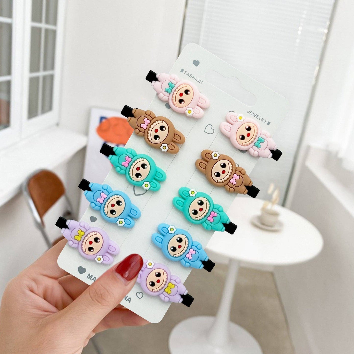 Labubu hair clips: 10 pack
