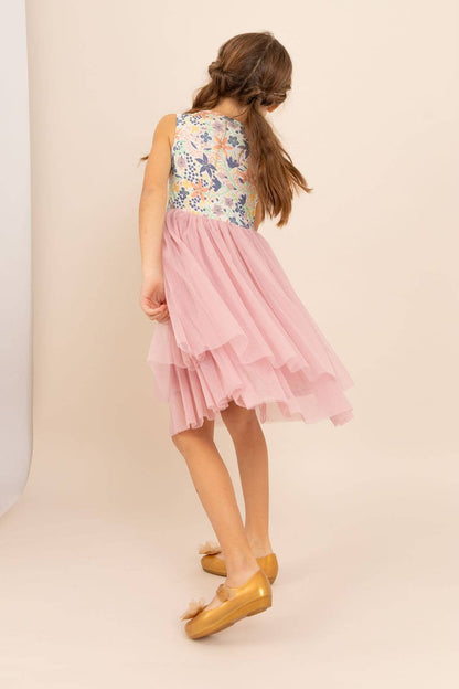 Bird & Bean® - Kids Bamboo Tulle Dress - Meadow