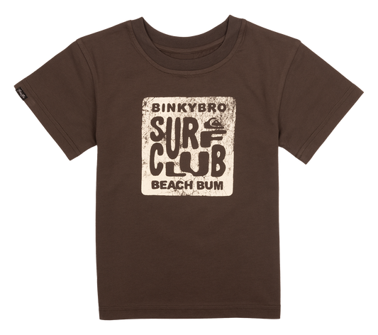 BinkyBro - BB x Quik Surf Club T-Shirt: Brown