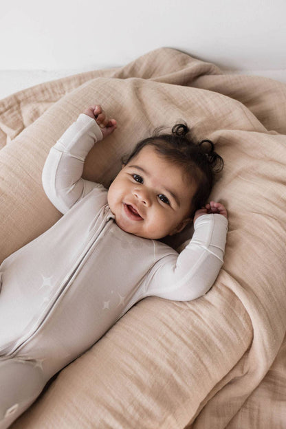 Forever French Baby - Bamboo Zip Pajamas | Sparkle! | ff club