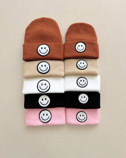 Lucky Panda Kids - Smiley Baby Kids Beanie | Rust: Toddler