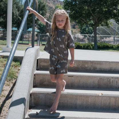 Forever French Baby - French Terry Short Set | Dirt Bike: 18-24 Months