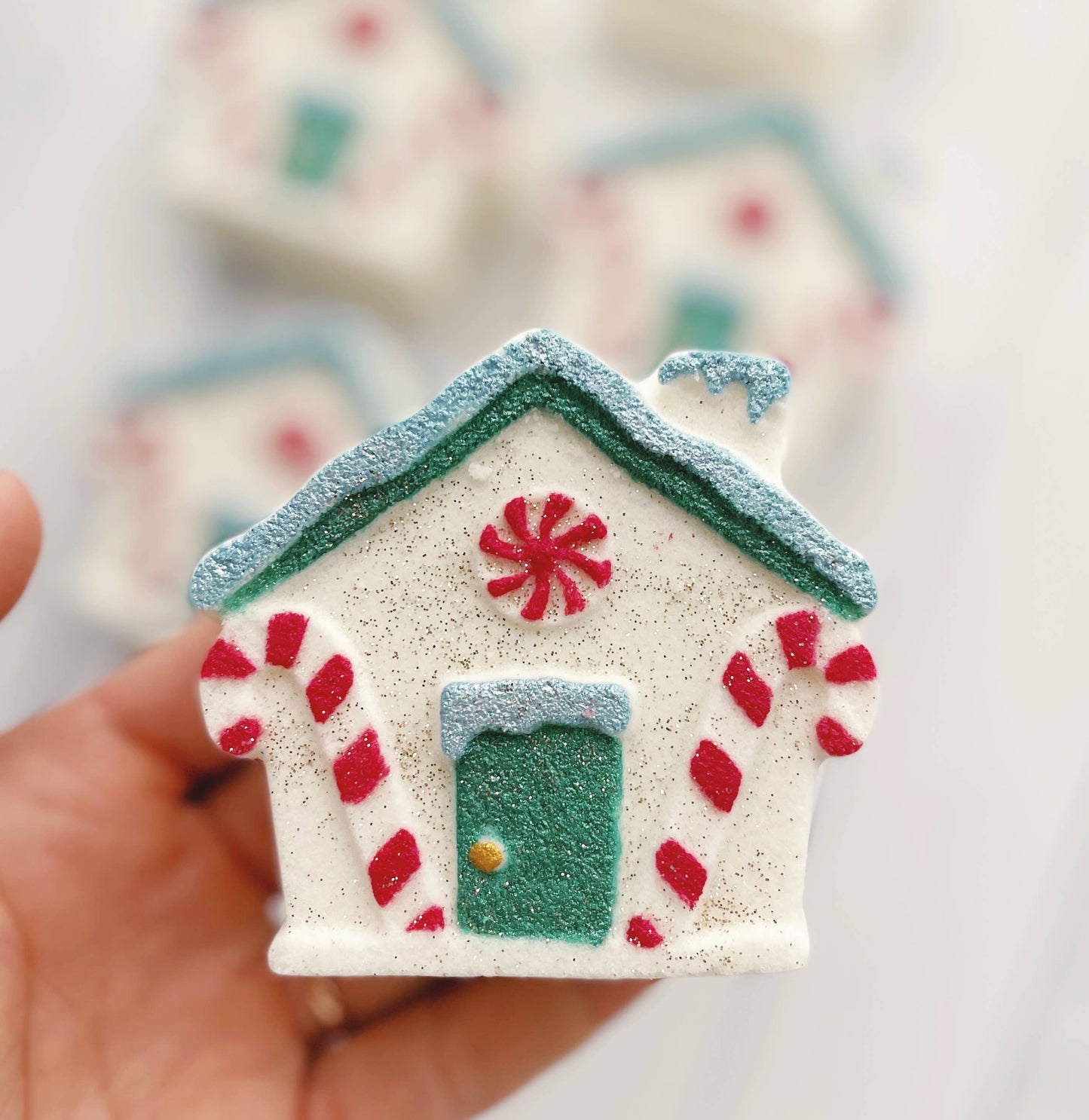 Gingerbread House Bath Bomb - with toy inside!
