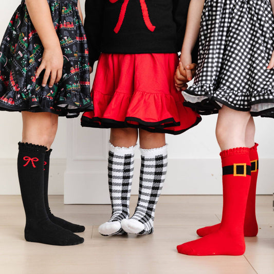 Jolly St. Nick Knee High Socks 3-Pack