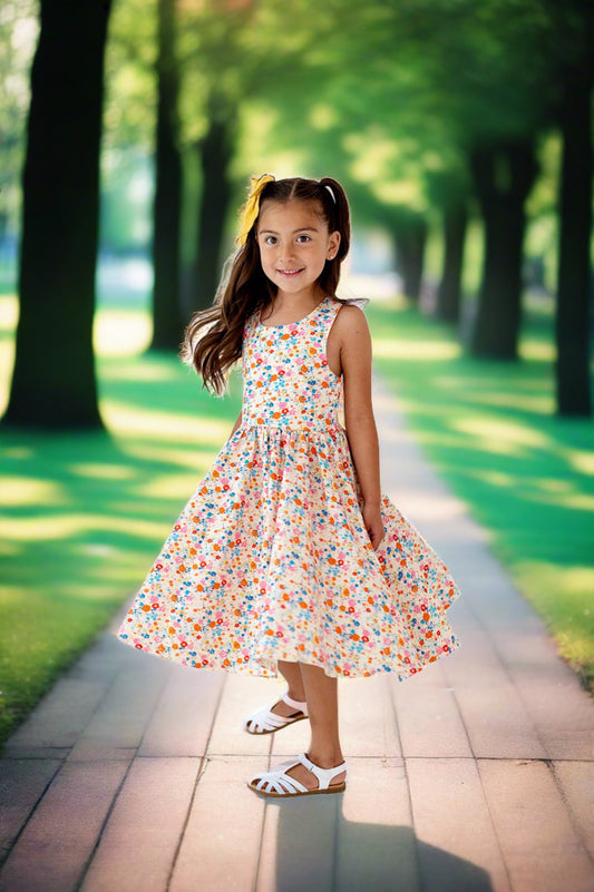 Ollie Jay - Charlotte Dress in Summer Blooms  | Pocket Twirl Dress