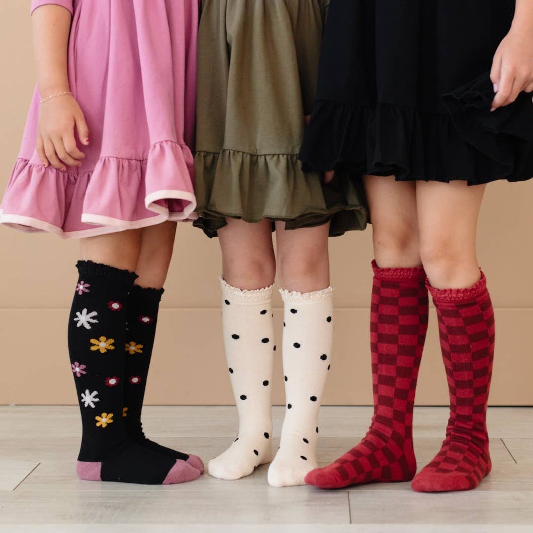 Groovy Girl Knee High Sock 3-Pack: 1.5-3 YEARS