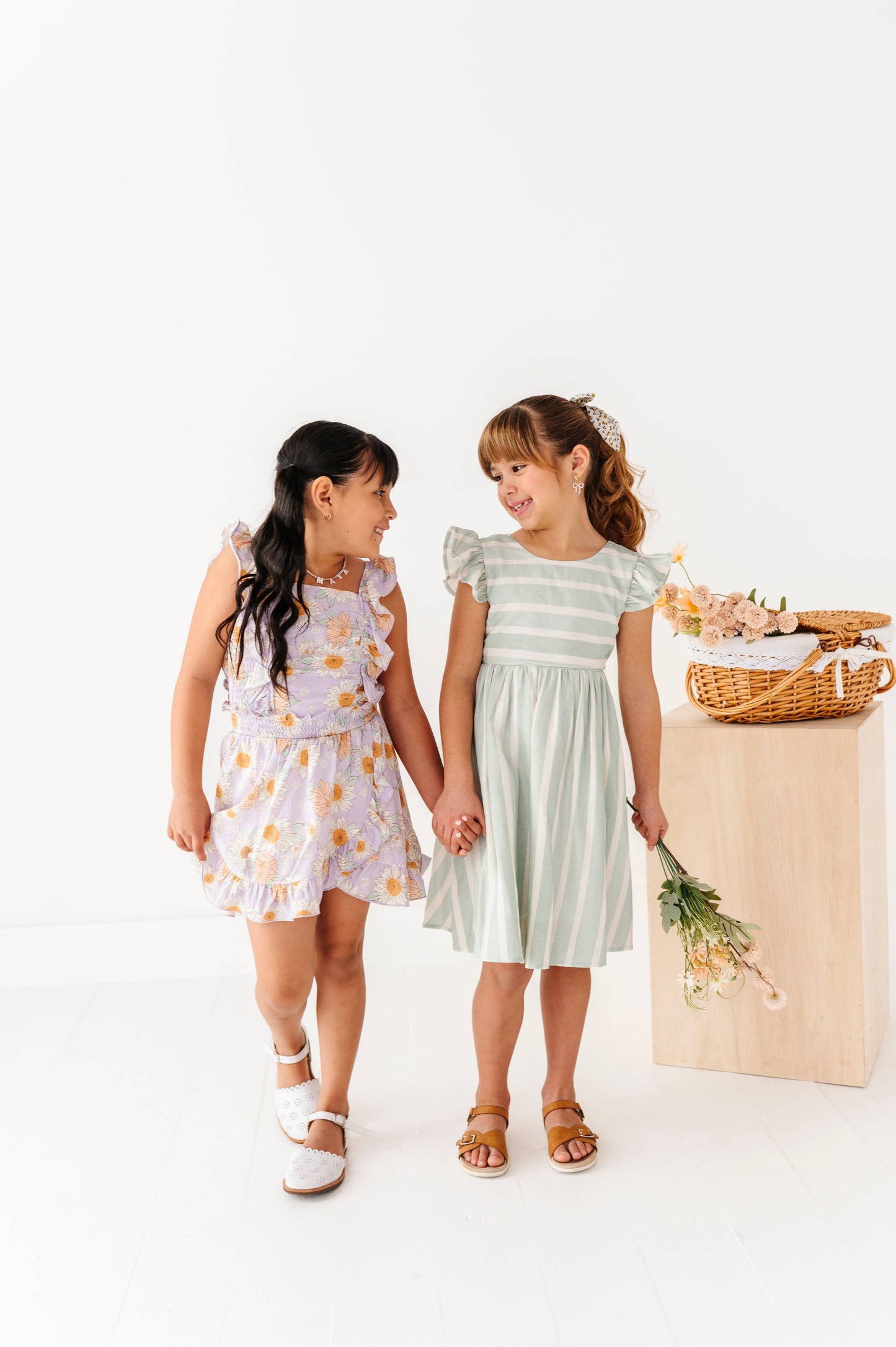 Mint Bay Stripes | TIE-BACK DRESS