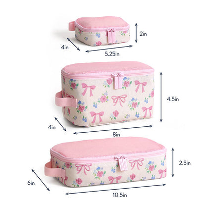 Itzy Ritzy - *NEW* Ribbons + Roses Pack Like A Boss™ Packing Cubes