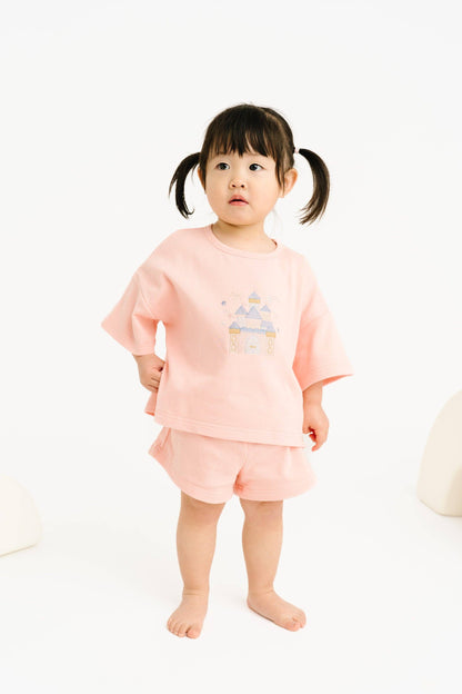 Princess Castle Embroidered Slouchy Set