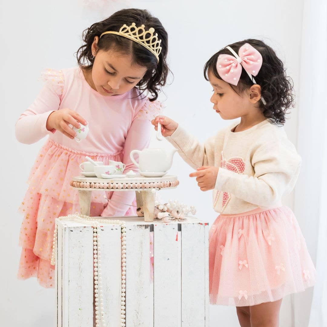 Sweet Wink - Pearl Bow Patch Sweatshirt - Kids Boutique Clothing: 2T