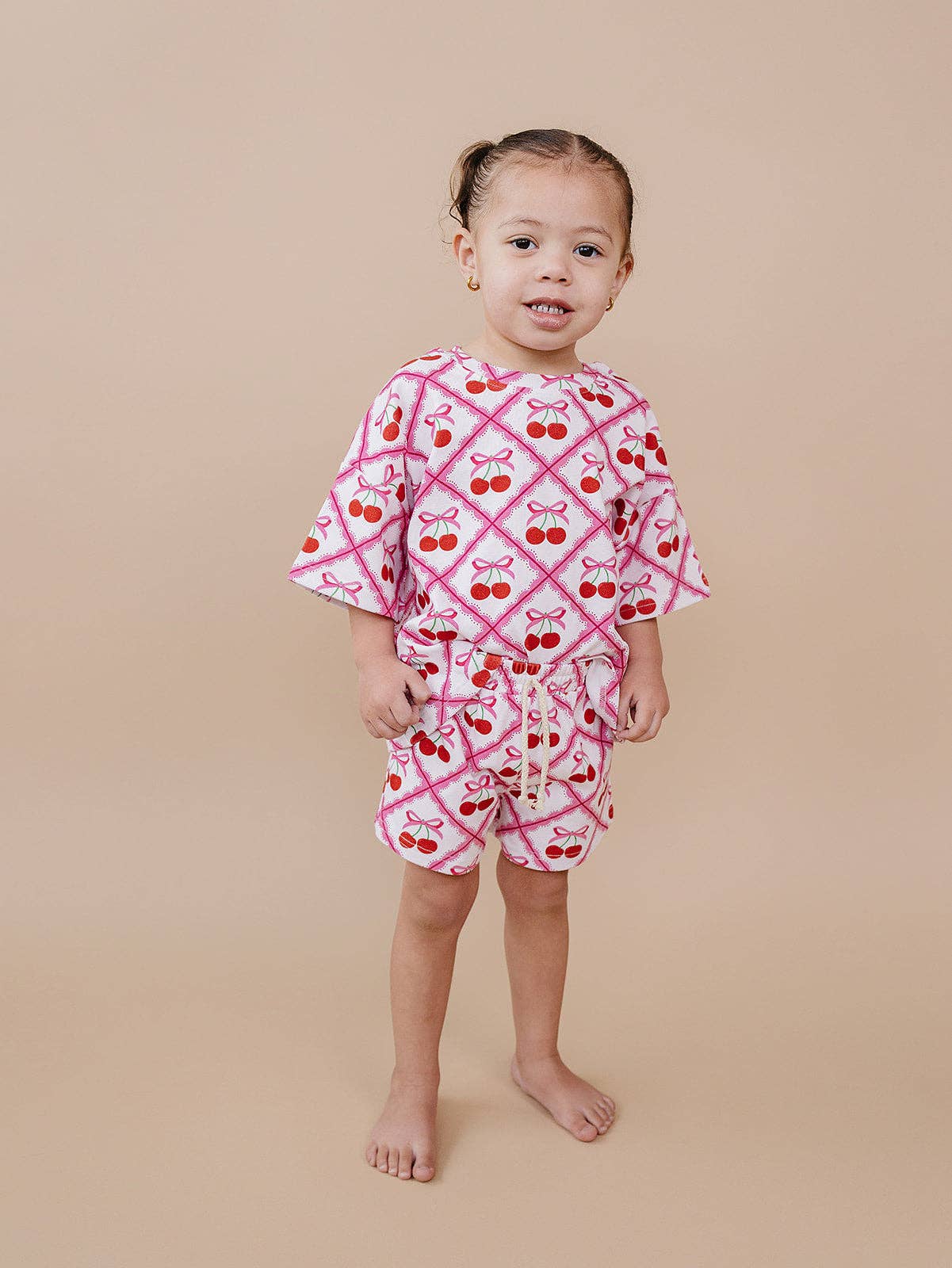 Shorts Set | Cherry Bow