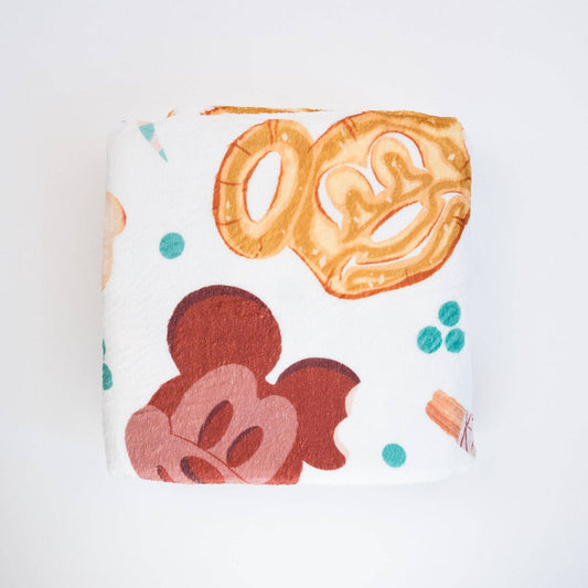 Snacks Double Sided Throw Blanket