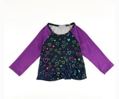 Neon Hearts Raglan