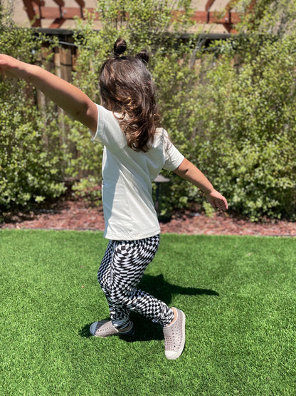 Swirly Checkered Leggings