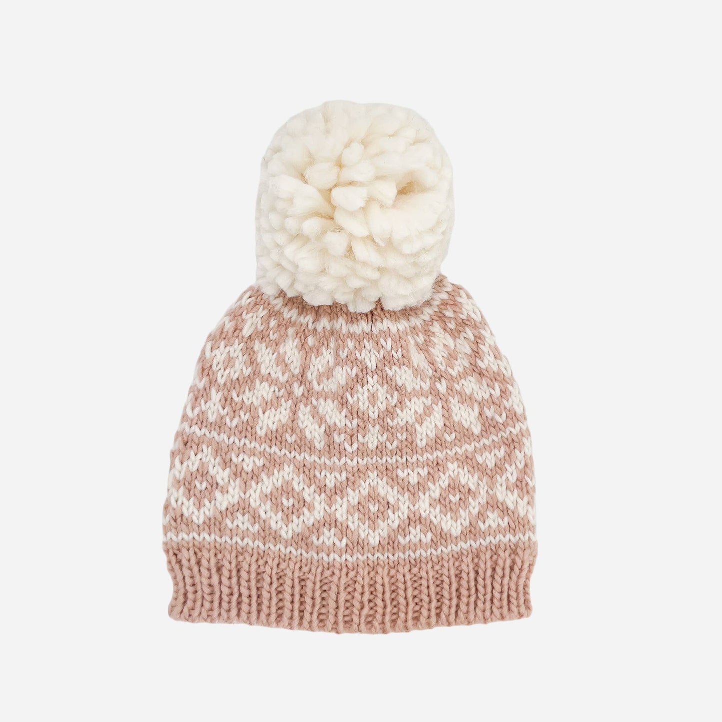 Snowflake Hat, Blush | Holiday Christmas Baby & Kids Beanie