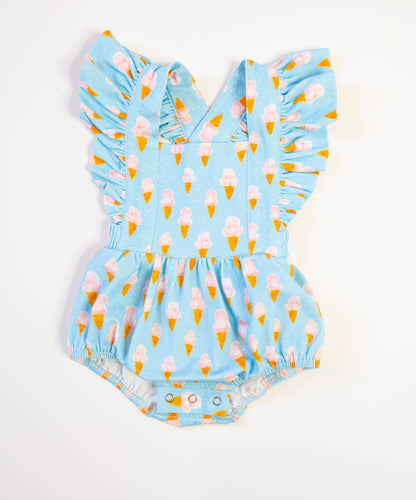 Ollie Jay - Emmy Romper in Ice Cream Dreams | Baby Bubble