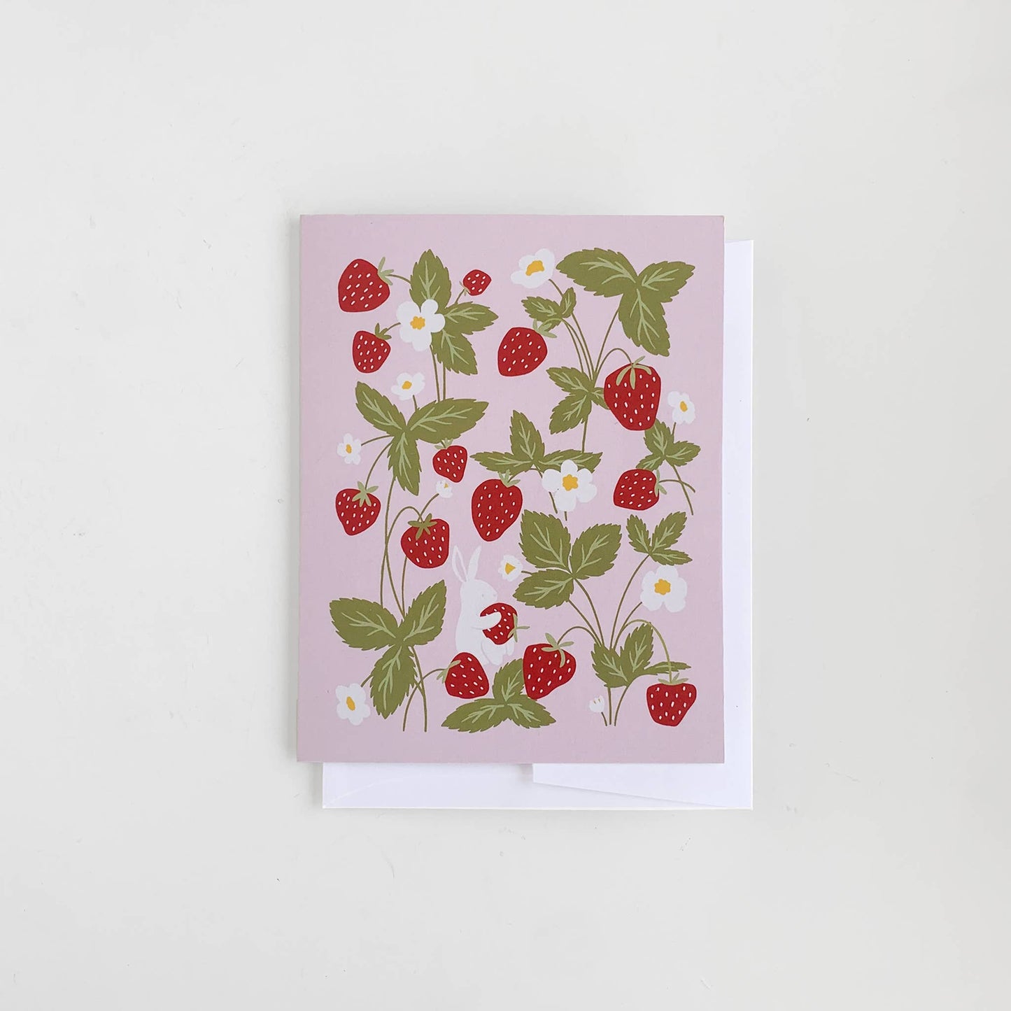 The Blueberry Hill - Strawberry Bunny Greeting Card | Baby, Birthday