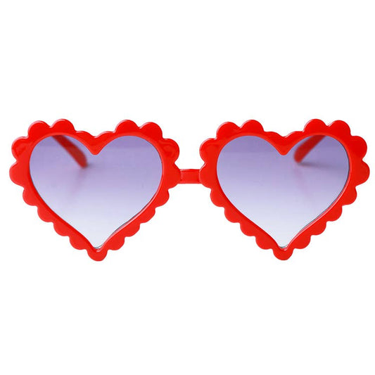 Sparkle Sisters by Couture Clips - Heart Sunglasses: Red