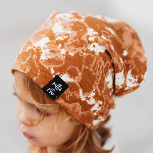 millie + roo - BEANIE- Chestnut Marble