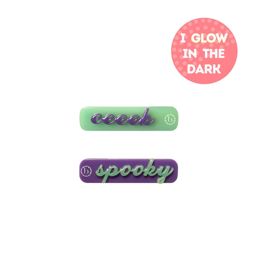 2PK BAR CLIPS: eeeek / spooky glow