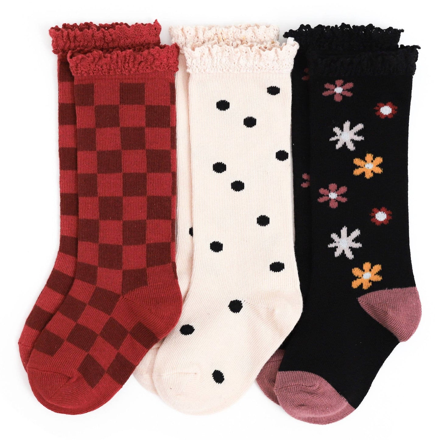 Groovy Girl Knee High Sock 3-Pack: 1.5-3 YEARS