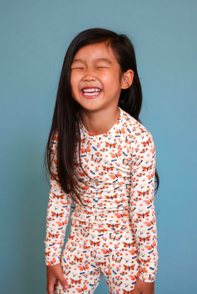 Bird & Bean® - Kids Pajama Set - Butterfly Flutter