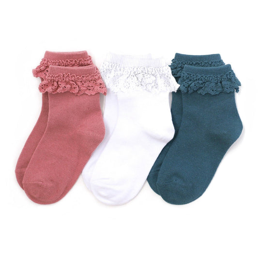 Monday Lace Midi Sock 3-Pack: 1.5-3 YEARS