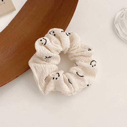 Dayday Fashion - Smily Face Hair Ties Elastic Ponytail Scrunchies AHT106