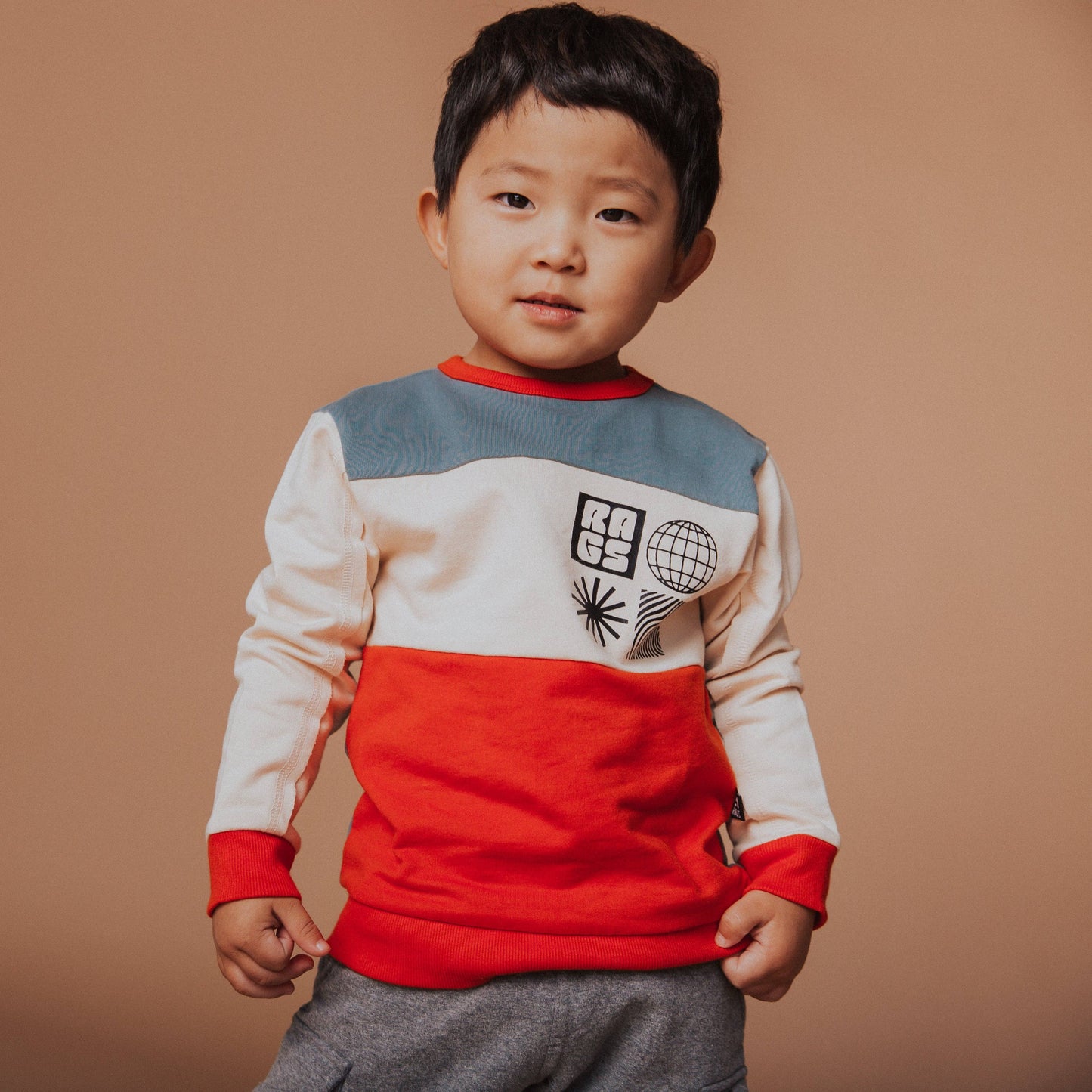 RAGS - Kids Sweatshirt - 'Geometric Shapes