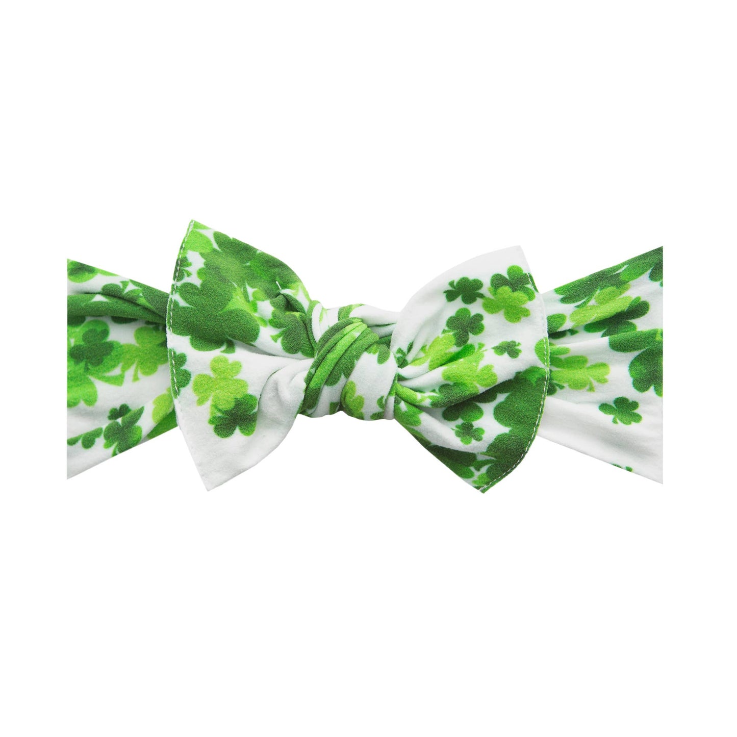 Baby Bling Bows - PRINTED KNOT: lucky clover