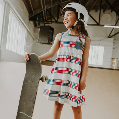 RAGS - Tank Chest Pocket Dress - 'Fourth of July Stripe