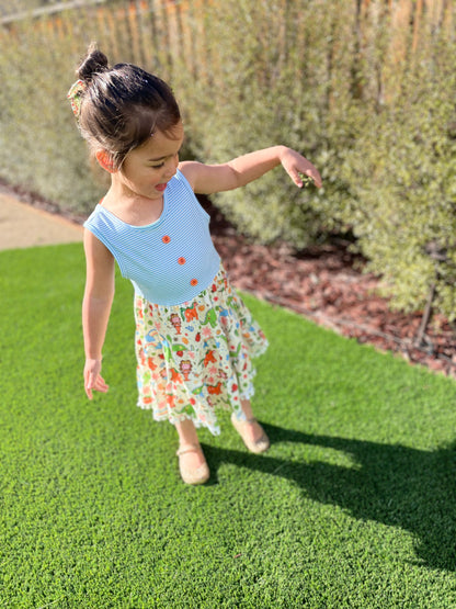 Criss Cross Dress with Matching Bow