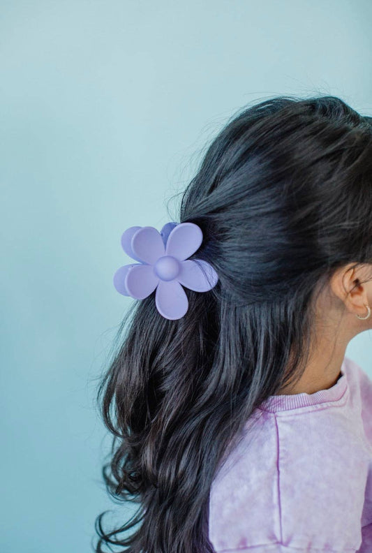 Cheeky Plum - Oversized Hair Clip -  Daisy Pink