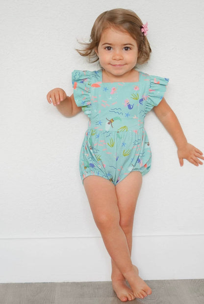 Emmy Romper in Mermaid