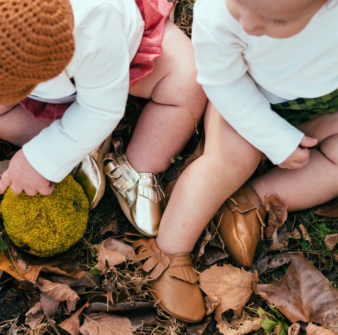 BirdRock Baby - Baby Moccasins - Genuine Leather Baby Shoes (Classic Brown)