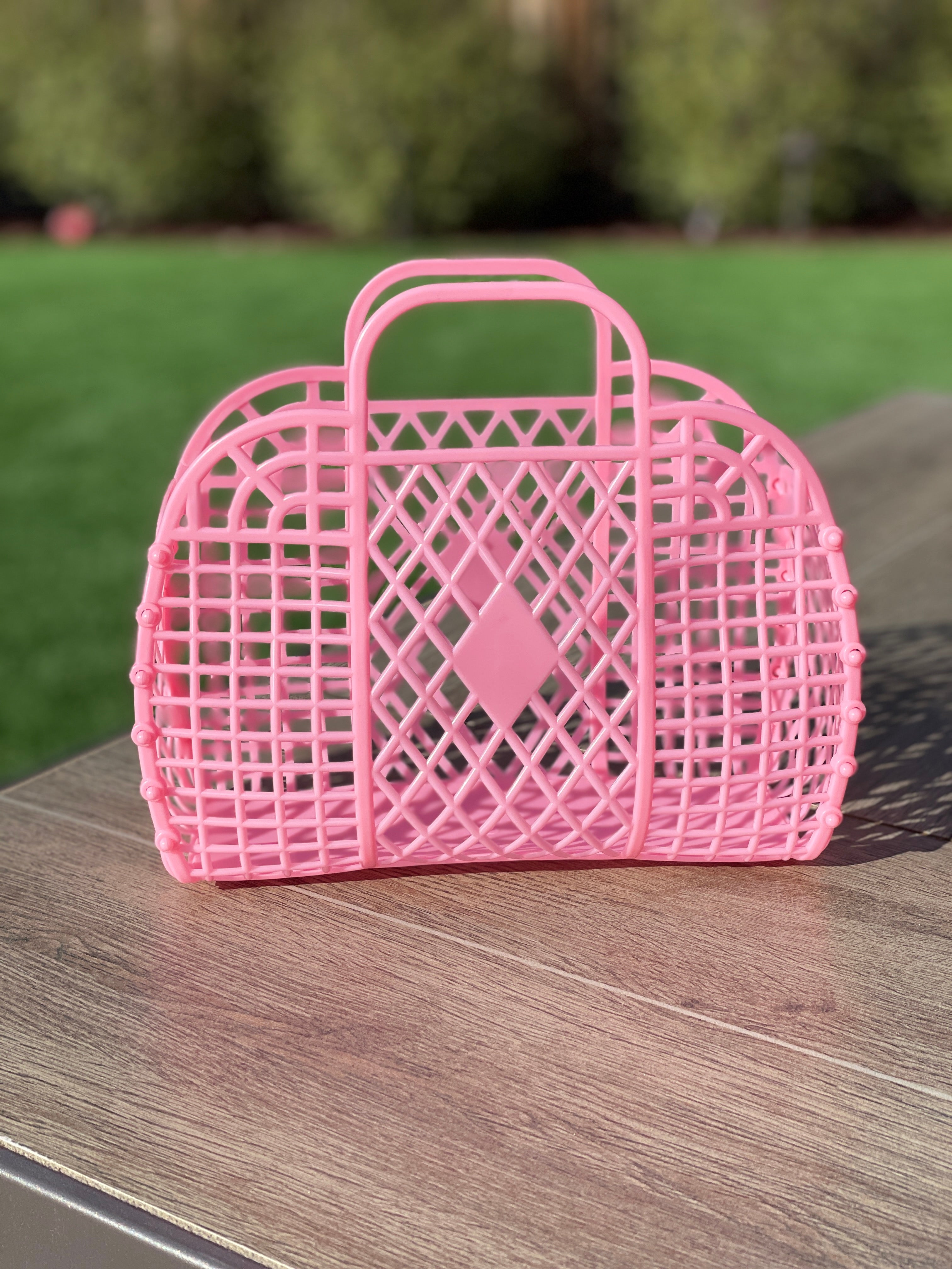 80's plastic basket online bag